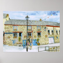 Plakat "Lugger Gasthaus-(Polruan)"