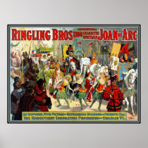 Plakat Ringling Bruder-Zirkus "Jeanne d'Arc " poster