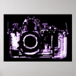 PLAKAT - RÖNTGENSTRAHL-VISIONS-KAMERA - LILA