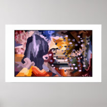 Plakat-Vintage Kunst das Wesentliche des Lebens poster