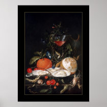 Plakat-Vintage Kunst-noch Leben-Frucht-Malerei poster