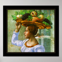 Plakat Vintages Cappella tornabuoni Fresko A 1449 poster