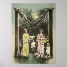 Plakatdruck des Monogramm-Buchstaben M