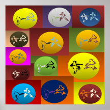 Plakatdruck-Karate-Kampfkünste