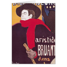 Plakatwerbung Aristide Bruant Karte