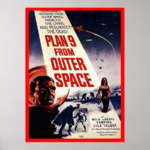 Plan 9 vom Weltraum Posterdruck