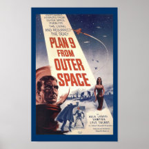 Plan 9 Weltraum-von der Vintagen Film-Plakat-Kunst