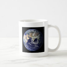 Planet Erde Kaffee Haferl