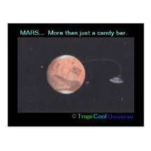 Planet MARS-Postkarte