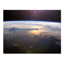 Planeten-Erde vom Raum Postkarte