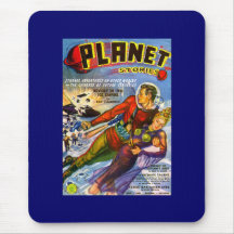 Planeten-Geschichten Vintages Sci FI-Comic Mauspads