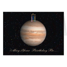 Planeten-Jupiter-Geburtstags-Karte