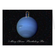 Planeten-Neptun-Geburtstags-Karte