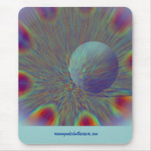 Planeten-Pfau Mousepad