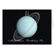 Planeten-Uranus-Geburtstags-Karte