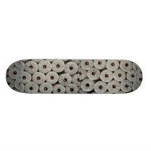 Plastik rollt Beschaffenheit Bedrucktes Skateboard