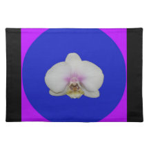 Platz-Matte, Phalaenopsis, rblue Disc, Rosarücksei Tisch Sets