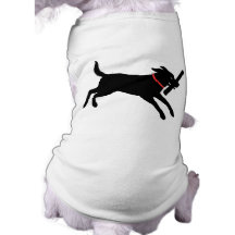Playful schwarzer Labrador Hunde Shirts