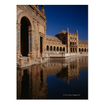 Plaza de Espana, Sevilla, Spanien Postkarte