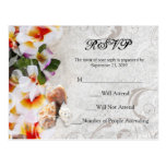 Plumeria-Orchideen-Leu in Sand-Strand UAWG Postkar