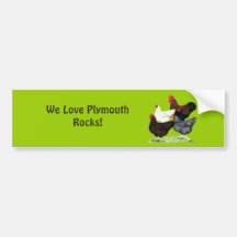 Plymouth Rock-Quartett Auto Aufkleber
