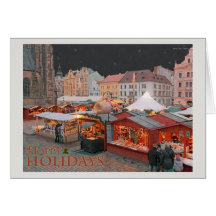 Plzen - Weihnachtsmarkt-Lichter - HH Karten