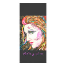 PMACarlson Rollergirl 191 Bookmarker Werbekarten