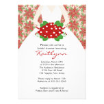 Poinsettia-Braut-Winter-tBridal Duschen-Einladung