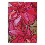 Poinsettia-WeihnachtsMitteilungskarten Alphonse Mu