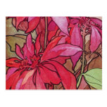 Poinsettia-Weihnachtspostkarten Alphonse Mucha