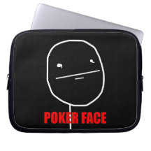 Poker-Gesicht - Laptop-schwarze Hülse Laptop Schutzhüllen