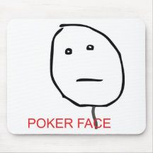 Poker-Gesicht Mauspads