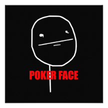 Poker-Gesichts-Einladung
