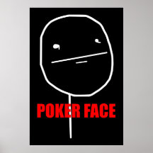 Poker-Gesichts-Plakat