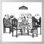 Poker Meme verfolgt Plakat poster
