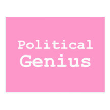 Politische Genie-Geschenke Postkarte