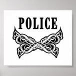 Polizei tätowiert Plakat