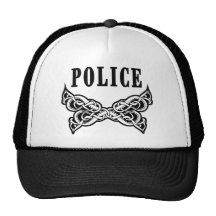 Polizei-Tätowierungen und personalisierte Geschenk Trucker Cap