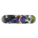Polizist durch Streifenwagen Skateboarddecks