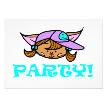 Polly/ PARTY! Gepersonaliseerde Uitnodigingen