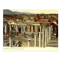 Pompeji, allgemeine Ansicht der Stadt Postkarten