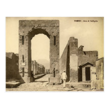 Pompeji, Bogen von Caligula Postkarte
