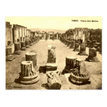 Pompeji, Hof der Basilika Postkarte