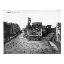Pompeji, Kreuzungen in der Stadt Postkarten