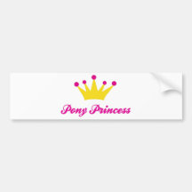 Pony-Prinzessin Auto Aufkleber