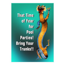 Pool-Party Einladung