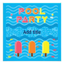 Pool Party Invitation