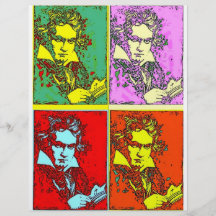Pop-Art Beethoven Individuelle Flyer