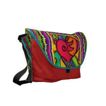 Pop-Herz!  Bote-Tasche TBA-Sieger Kuriertaschen