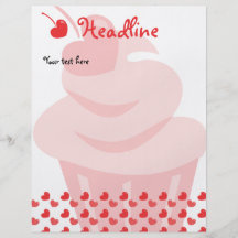 Pop-Herz-kleiner Kuchen Flyer